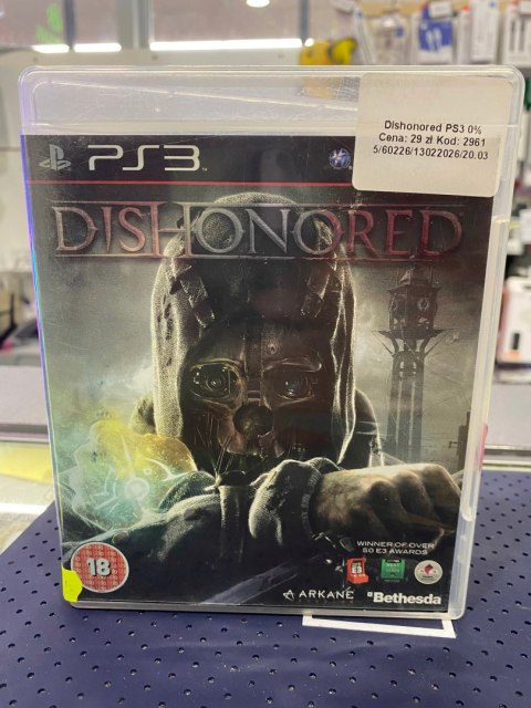 Dishonored PlayStation 3 (PS3) pudełkowa