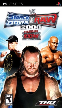 WWE SmackDown! vs. Raw 2008 PlayStation Portable (PSP) pudełkowa