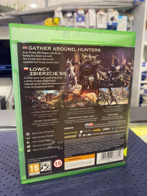 MONSTER HUNTER WORLD PL Xbox One pudełkowa