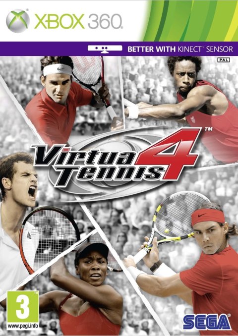 Virtua Tennis 4 Xbox 360 pudełkowa